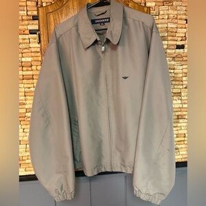 Vintage Dockers olive green full zip windbreak jacket size XL